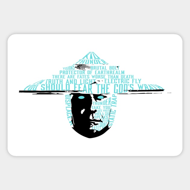 Raiden text portrait Sticker by Jawes